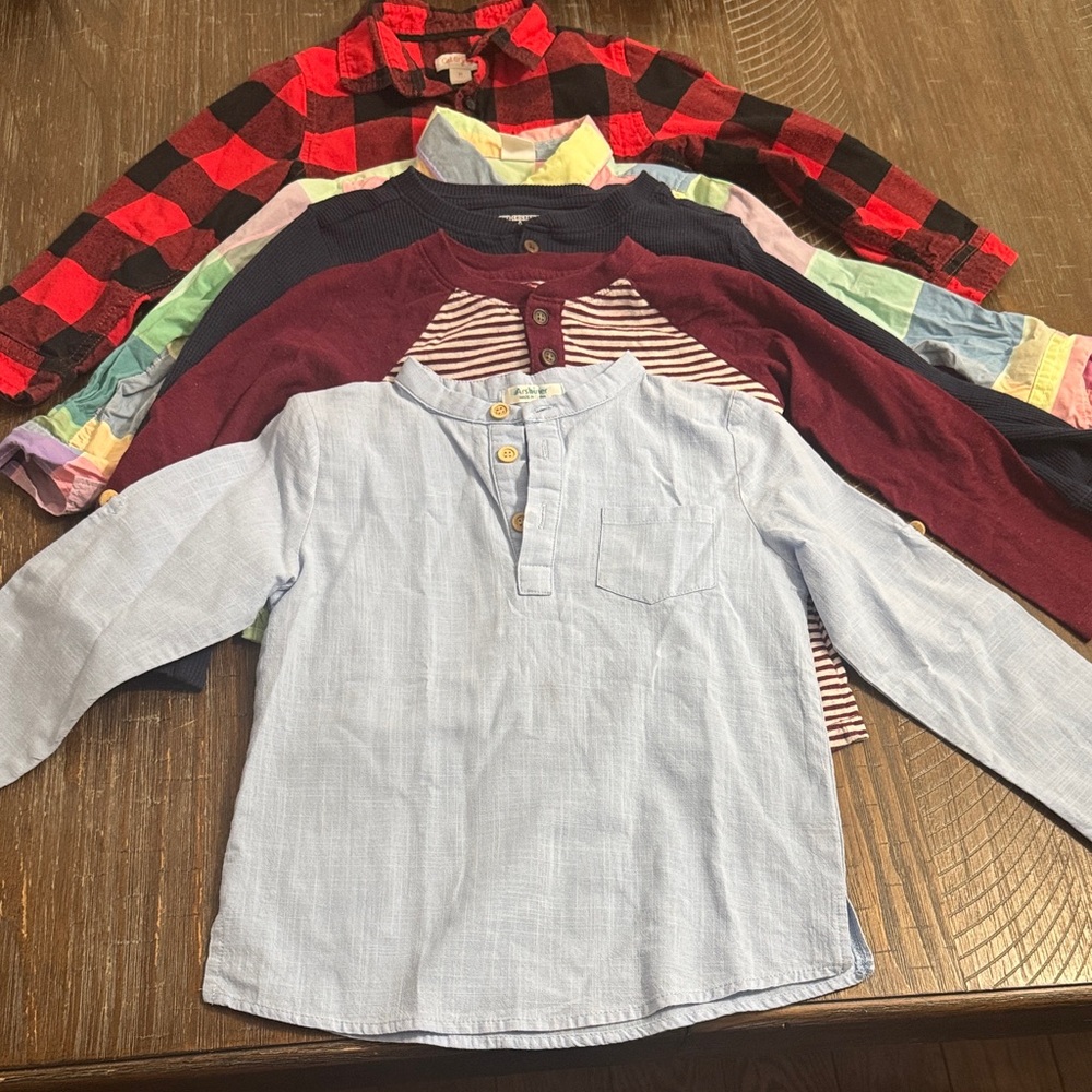 6 Long sleeve shirts